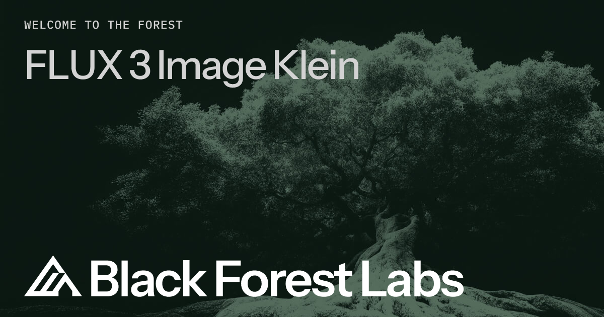 Black Forest Labs 发布开源文生图模型 FLUX 3 Image Klein（5.6B）